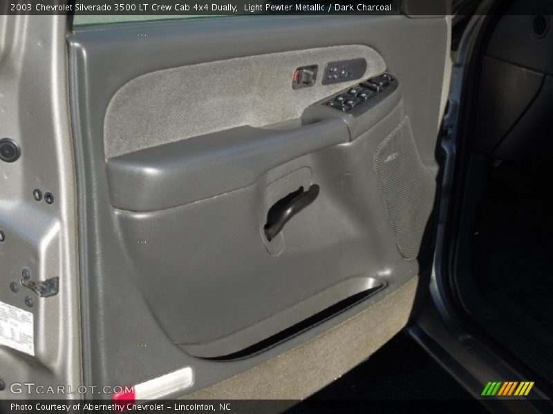 Light Pewter Metallic / Dark Charcoal 2003 Chevrolet Silverado 3500 LT Crew Cab 4x4 Dually