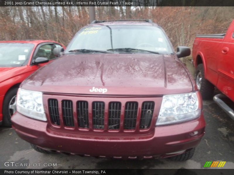 Inferno Red Crystal Pearl / Taupe 2001 Jeep Grand Cherokee Limited 4x4