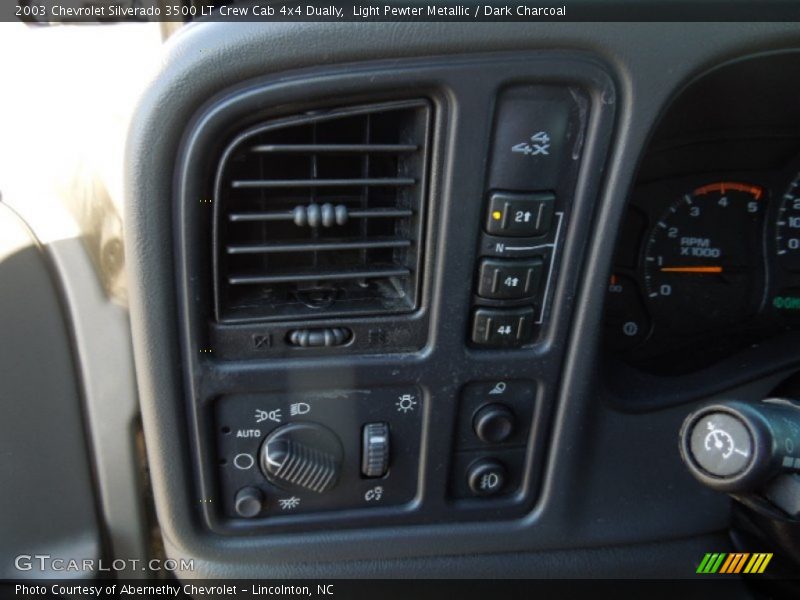 Light Pewter Metallic / Dark Charcoal 2003 Chevrolet Silverado 3500 LT Crew Cab 4x4 Dually