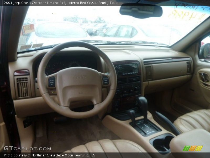 Inferno Red Crystal Pearl / Taupe 2001 Jeep Grand Cherokee Limited 4x4