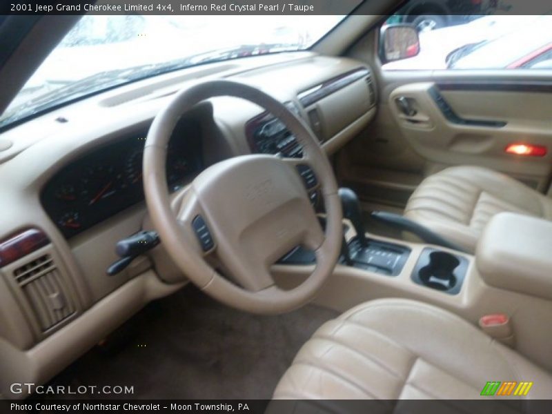 Inferno Red Crystal Pearl / Taupe 2001 Jeep Grand Cherokee Limited 4x4