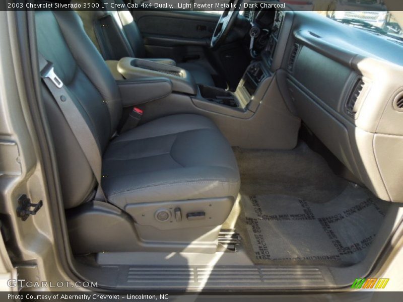 Light Pewter Metallic / Dark Charcoal 2003 Chevrolet Silverado 3500 LT Crew Cab 4x4 Dually