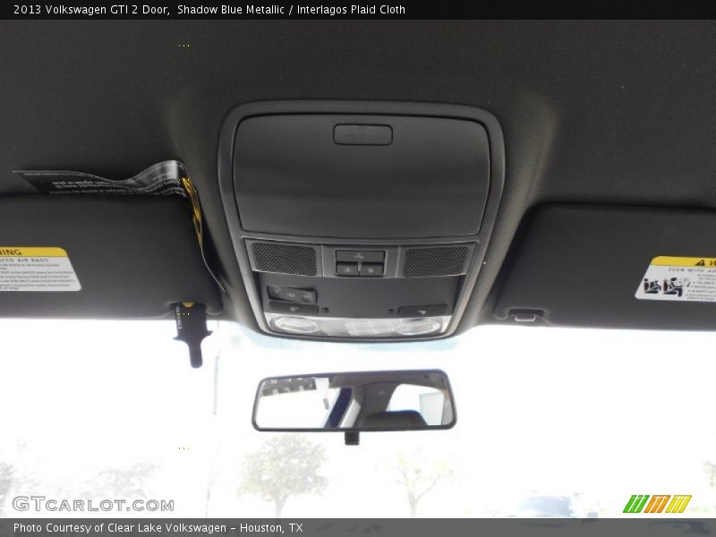 Shadow Blue Metallic / Interlagos Plaid Cloth 2013 Volkswagen GTI 2 Door