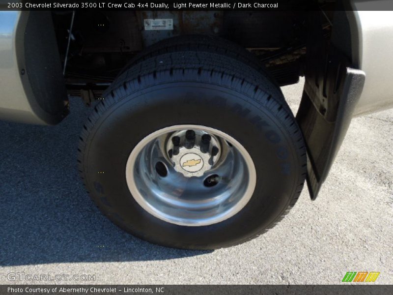 Light Pewter Metallic / Dark Charcoal 2003 Chevrolet Silverado 3500 LT Crew Cab 4x4 Dually