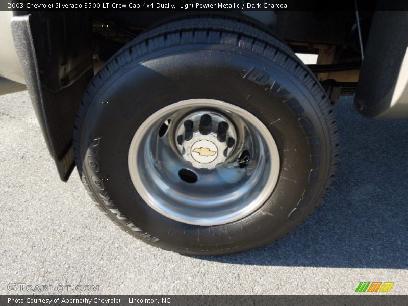 Light Pewter Metallic / Dark Charcoal 2003 Chevrolet Silverado 3500 LT Crew Cab 4x4 Dually