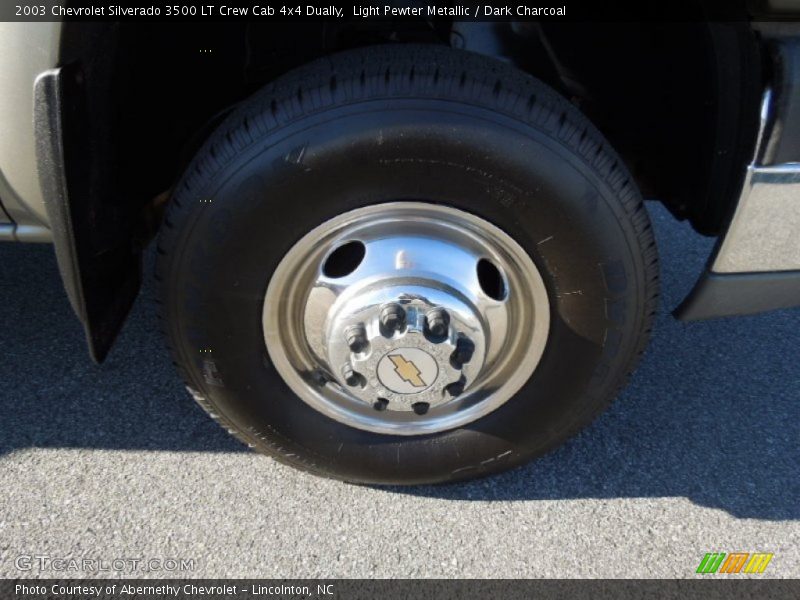 Light Pewter Metallic / Dark Charcoal 2003 Chevrolet Silverado 3500 LT Crew Cab 4x4 Dually