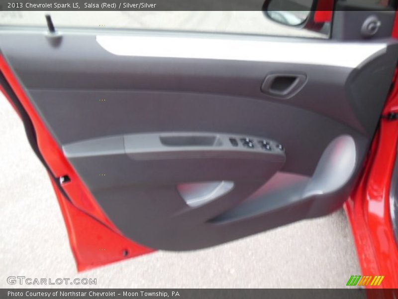 Salsa (Red) / Silver/Silver 2013 Chevrolet Spark LS