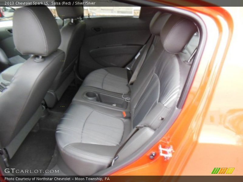 Salsa (Red) / Silver/Silver 2013 Chevrolet Spark LS
