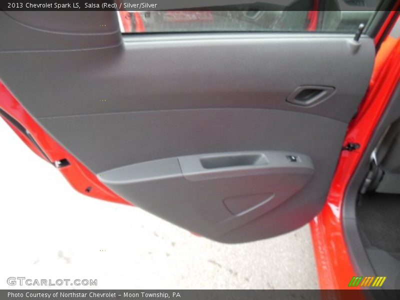 Salsa (Red) / Silver/Silver 2013 Chevrolet Spark LS