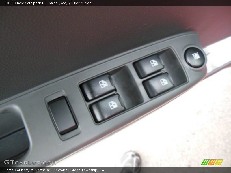 Salsa (Red) / Silver/Silver 2013 Chevrolet Spark LS