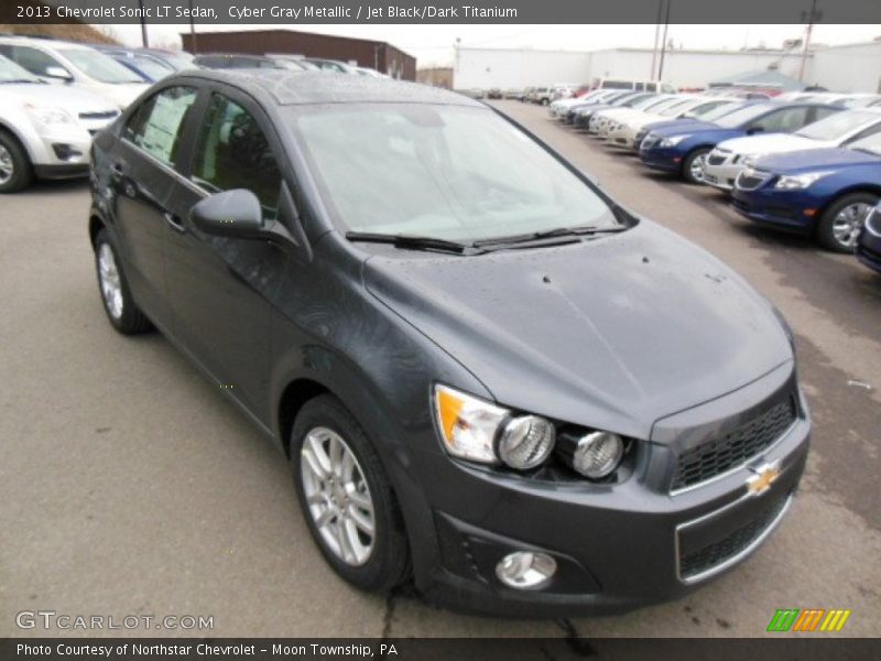 Cyber Gray Metallic / Jet Black/Dark Titanium 2013 Chevrolet Sonic LT Sedan