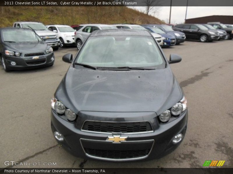 Cyber Gray Metallic / Jet Black/Dark Titanium 2013 Chevrolet Sonic LT Sedan