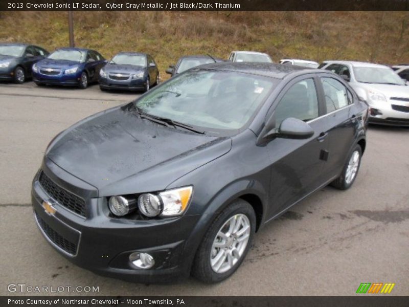 Cyber Gray Metallic / Jet Black/Dark Titanium 2013 Chevrolet Sonic LT Sedan