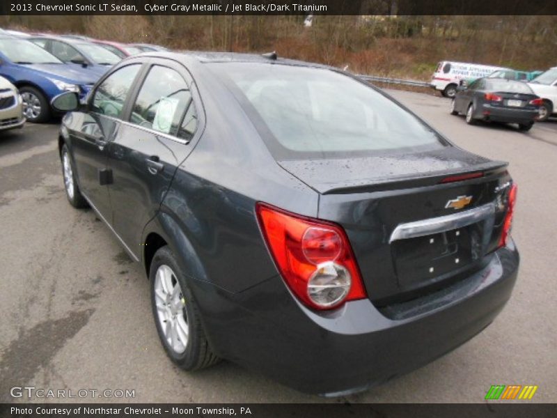 Cyber Gray Metallic / Jet Black/Dark Titanium 2013 Chevrolet Sonic LT Sedan