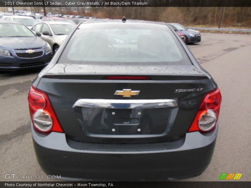 Cyber Gray Metallic / Jet Black/Dark Titanium 2013 Chevrolet Sonic LT Sedan