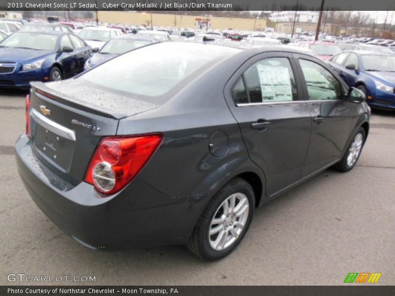 Cyber Gray Metallic / Jet Black/Dark Titanium 2013 Chevrolet Sonic LT Sedan