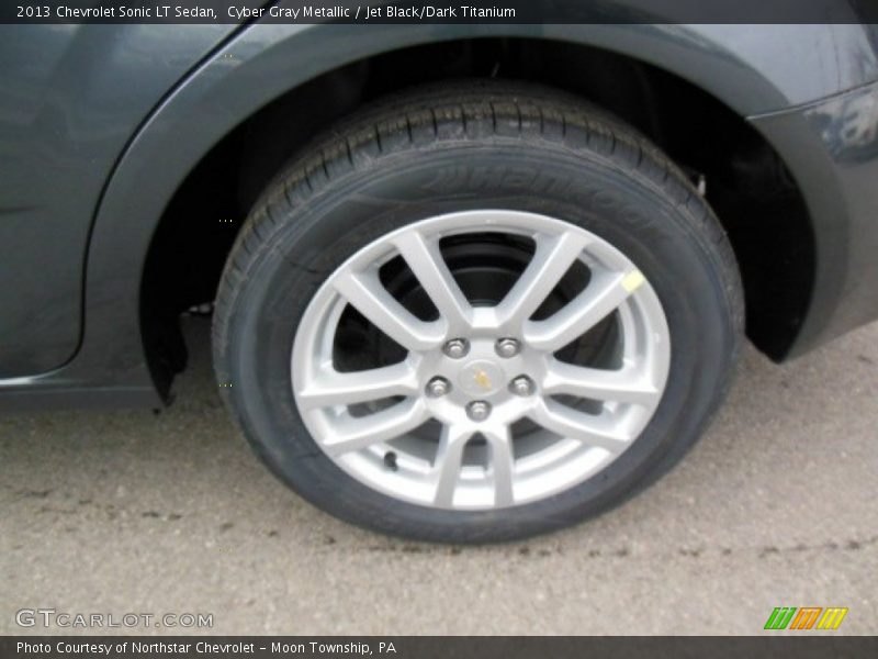 Cyber Gray Metallic / Jet Black/Dark Titanium 2013 Chevrolet Sonic LT Sedan
