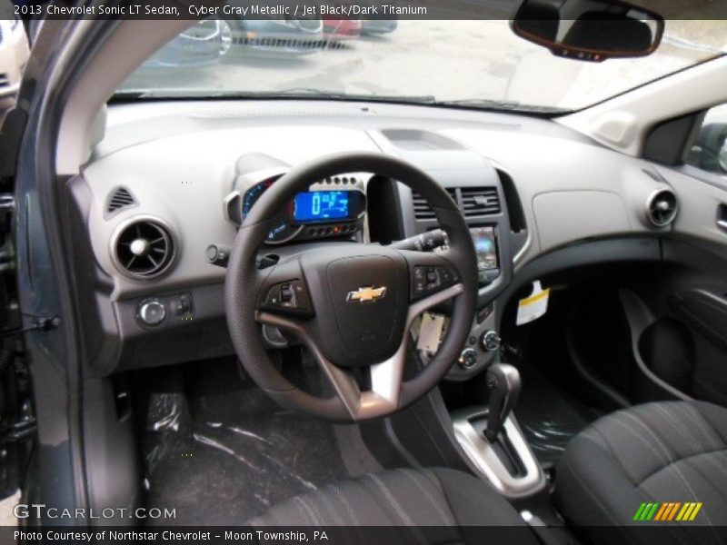 Cyber Gray Metallic / Jet Black/Dark Titanium 2013 Chevrolet Sonic LT Sedan