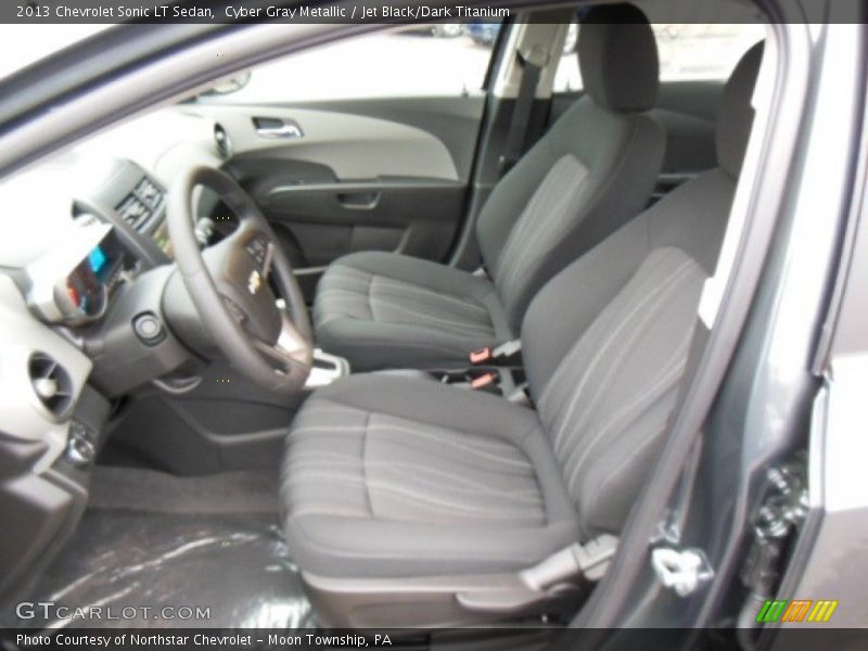 Cyber Gray Metallic / Jet Black/Dark Titanium 2013 Chevrolet Sonic LT Sedan