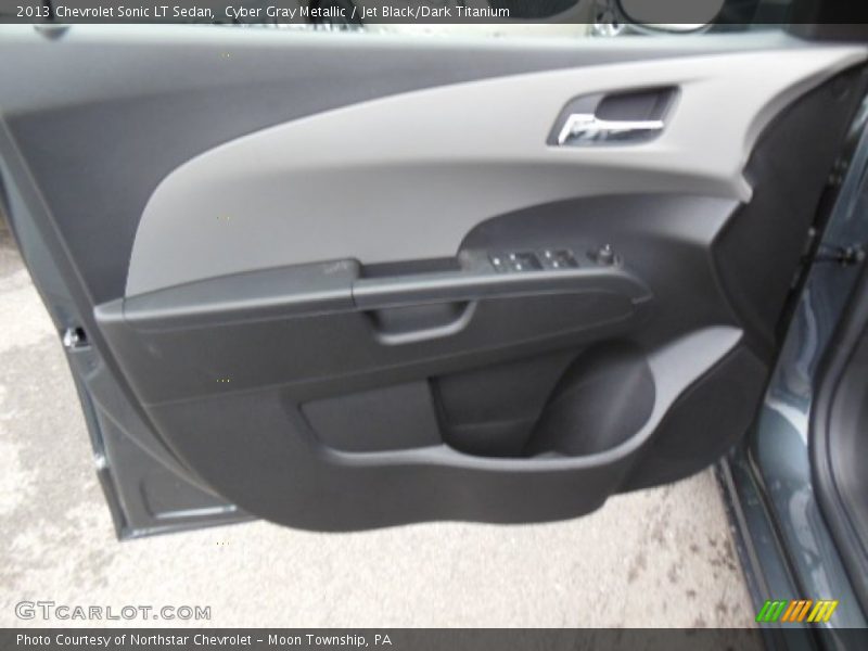 Cyber Gray Metallic / Jet Black/Dark Titanium 2013 Chevrolet Sonic LT Sedan