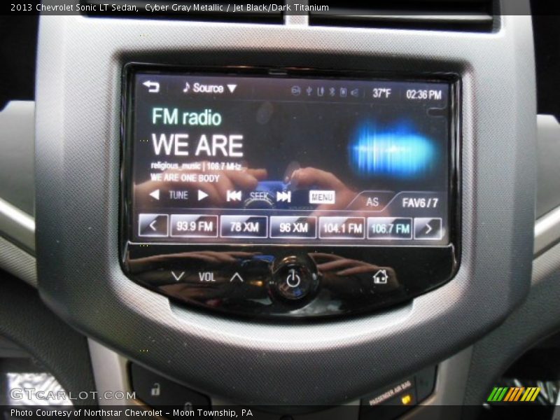 Cyber Gray Metallic / Jet Black/Dark Titanium 2013 Chevrolet Sonic LT Sedan