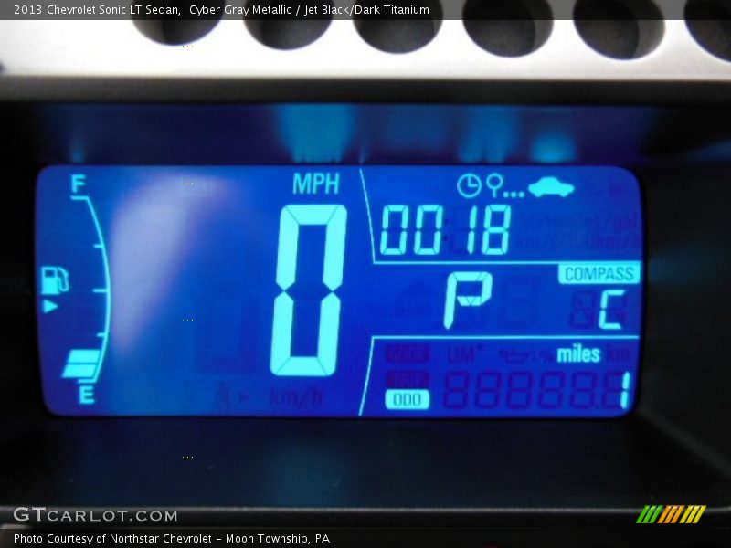 Cyber Gray Metallic / Jet Black/Dark Titanium 2013 Chevrolet Sonic LT Sedan