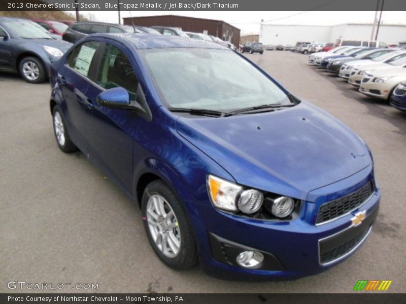 Blue Topaz Metallic / Jet Black/Dark Titanium 2013 Chevrolet Sonic LT Sedan