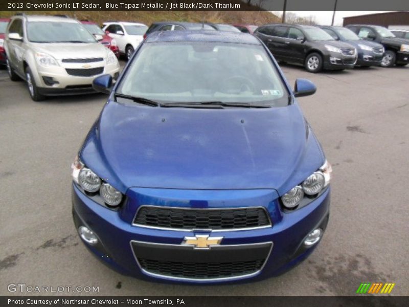 Blue Topaz Metallic / Jet Black/Dark Titanium 2013 Chevrolet Sonic LT Sedan