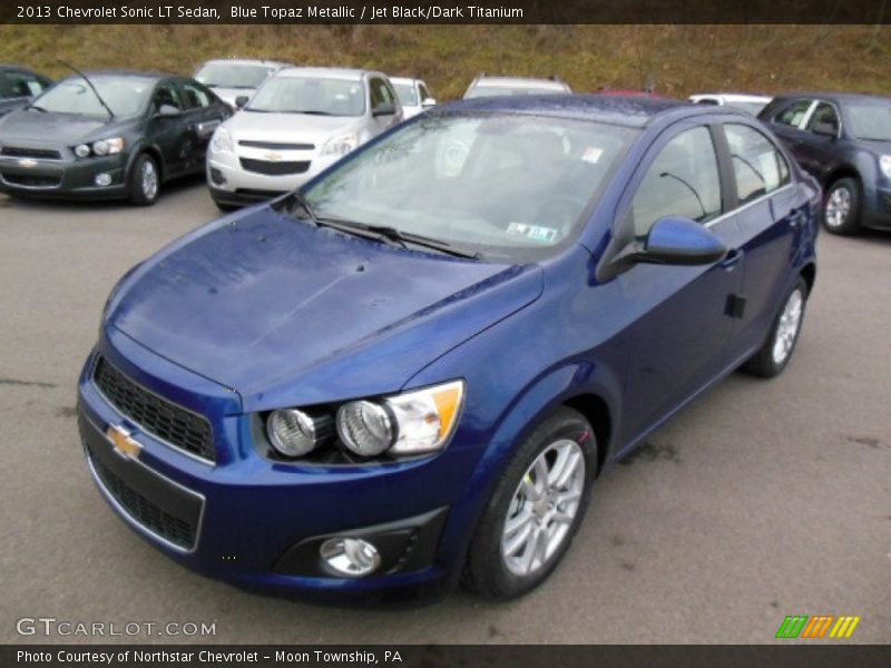 Blue Topaz Metallic / Jet Black/Dark Titanium 2013 Chevrolet Sonic LT Sedan