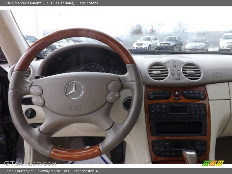 Black / Stone 2004 Mercedes-Benz CLK 320 Cabriolet