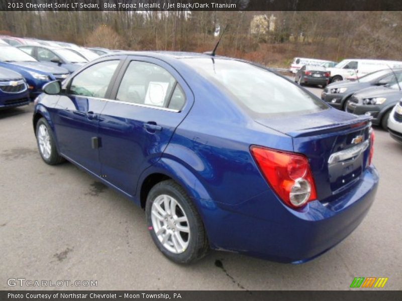 Blue Topaz Metallic / Jet Black/Dark Titanium 2013 Chevrolet Sonic LT Sedan
