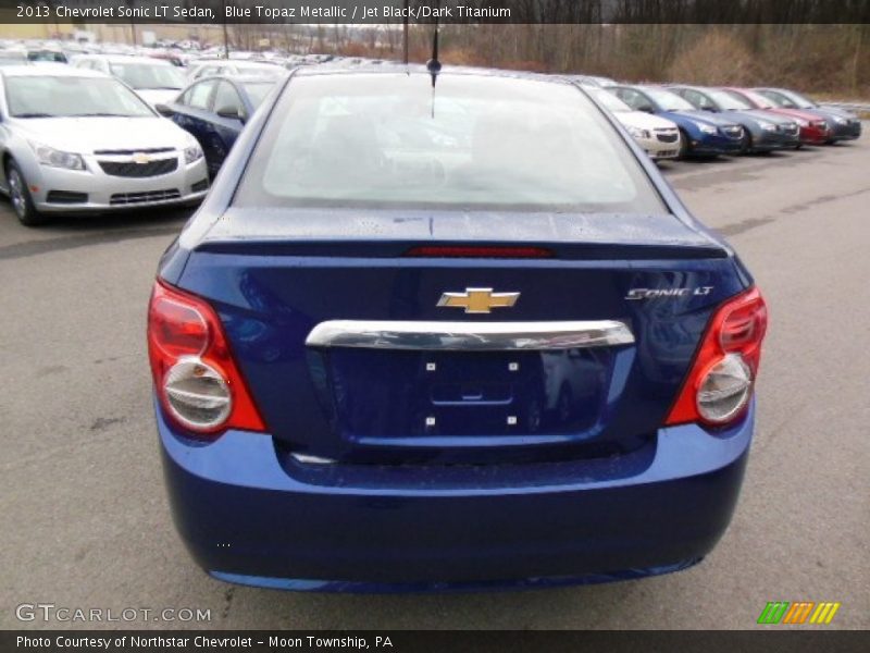Blue Topaz Metallic / Jet Black/Dark Titanium 2013 Chevrolet Sonic LT Sedan