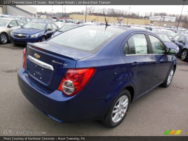Blue Topaz Metallic / Jet Black/Dark Titanium 2013 Chevrolet Sonic LT Sedan