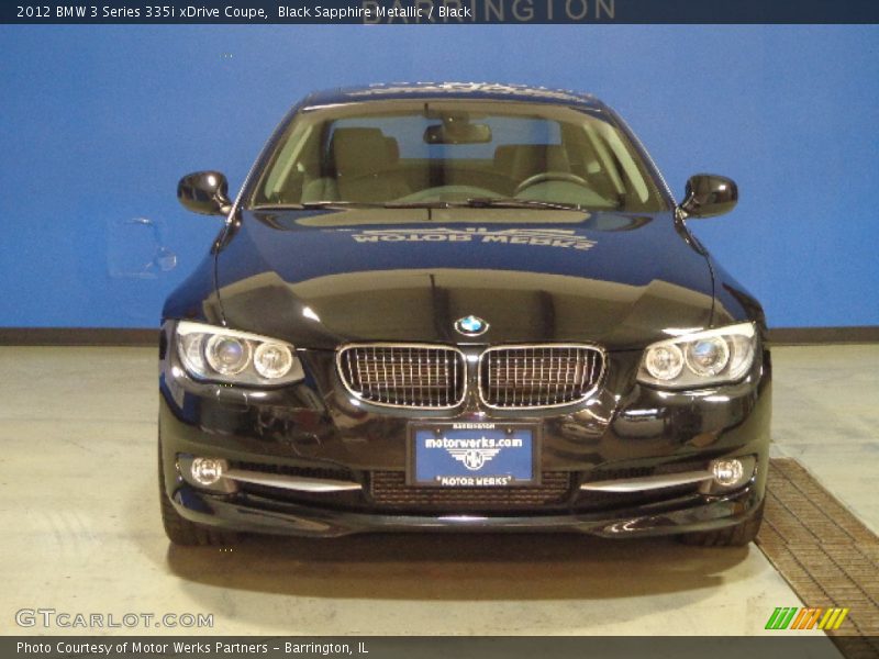 Black Sapphire Metallic / Black 2012 BMW 3 Series 335i xDrive Coupe