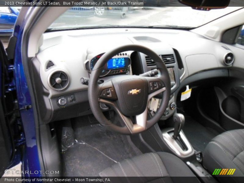 Blue Topaz Metallic / Jet Black/Dark Titanium 2013 Chevrolet Sonic LT Sedan