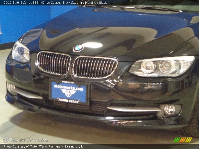 Black Sapphire Metallic / Black 2012 BMW 3 Series 335i xDrive Coupe