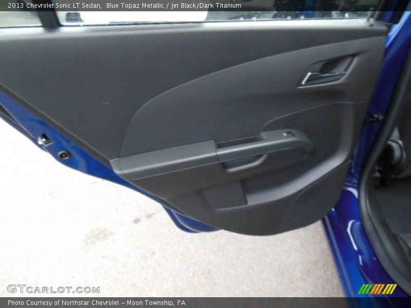 Blue Topaz Metallic / Jet Black/Dark Titanium 2013 Chevrolet Sonic LT Sedan