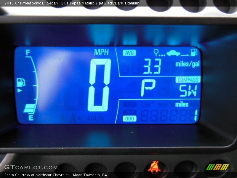 Blue Topaz Metallic / Jet Black/Dark Titanium 2013 Chevrolet Sonic LT Sedan