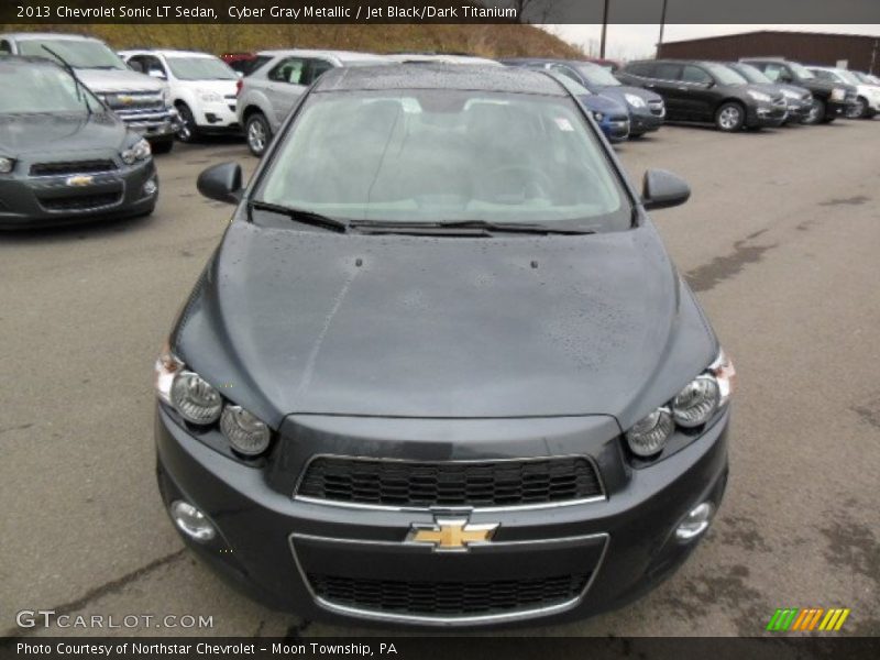 Cyber Gray Metallic / Jet Black/Dark Titanium 2013 Chevrolet Sonic LT Sedan