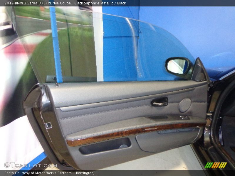 Black Sapphire Metallic / Black 2012 BMW 3 Series 335i xDrive Coupe