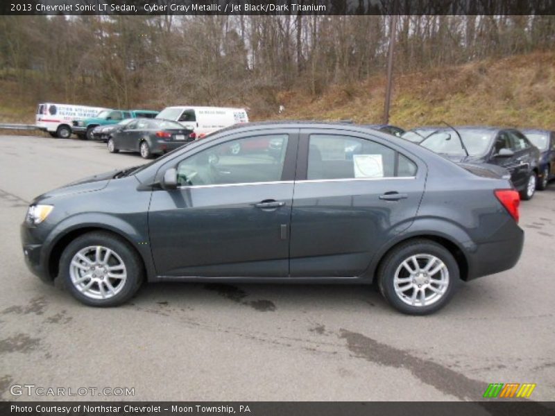 Cyber Gray Metallic / Jet Black/Dark Titanium 2013 Chevrolet Sonic LT Sedan