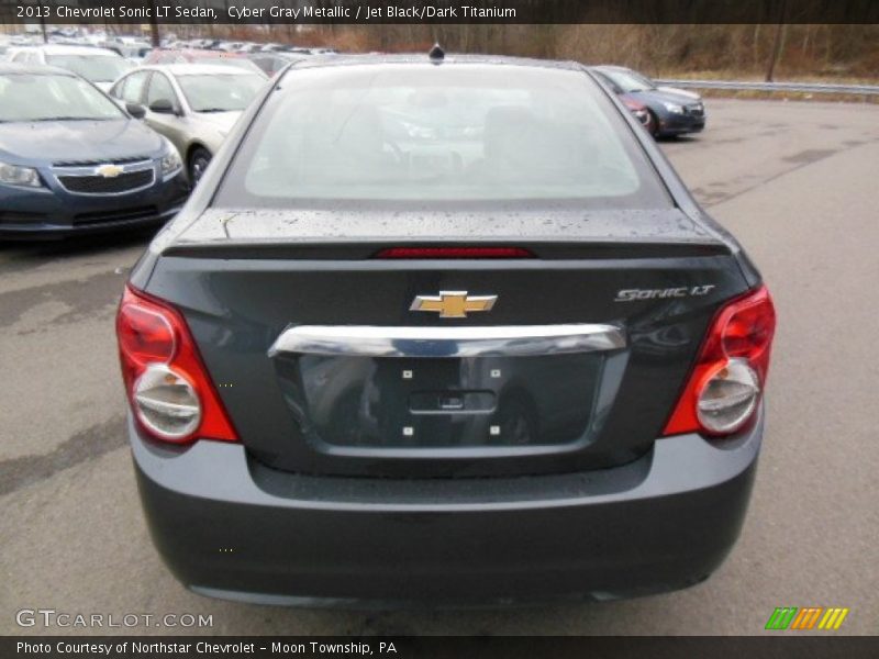 Cyber Gray Metallic / Jet Black/Dark Titanium 2013 Chevrolet Sonic LT Sedan
