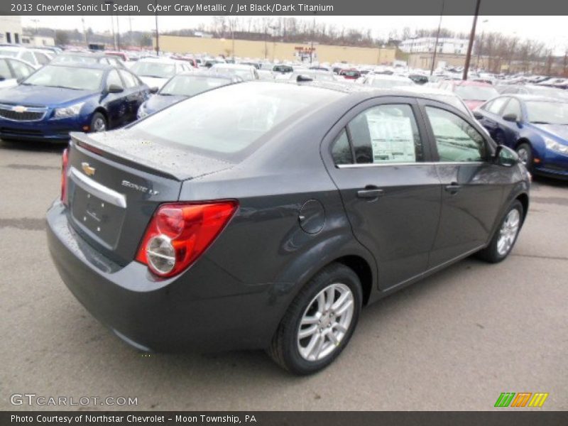Cyber Gray Metallic / Jet Black/Dark Titanium 2013 Chevrolet Sonic LT Sedan