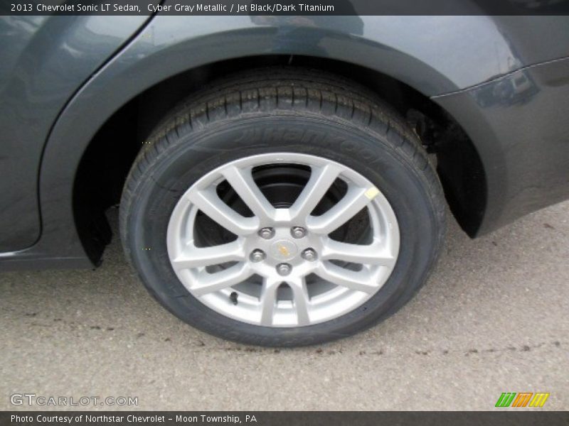 Cyber Gray Metallic / Jet Black/Dark Titanium 2013 Chevrolet Sonic LT Sedan
