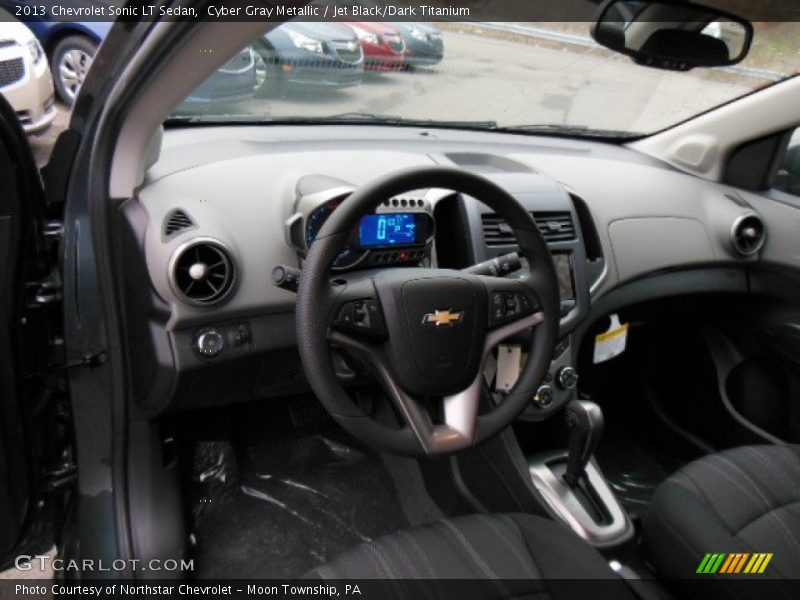 Cyber Gray Metallic / Jet Black/Dark Titanium 2013 Chevrolet Sonic LT Sedan