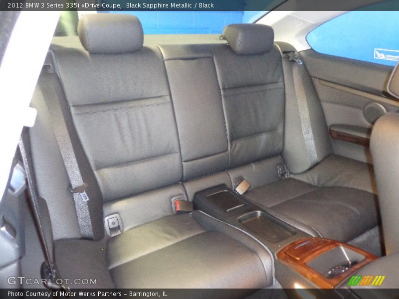 Rear Seat of 2012 3 Series 335i xDrive Coupe