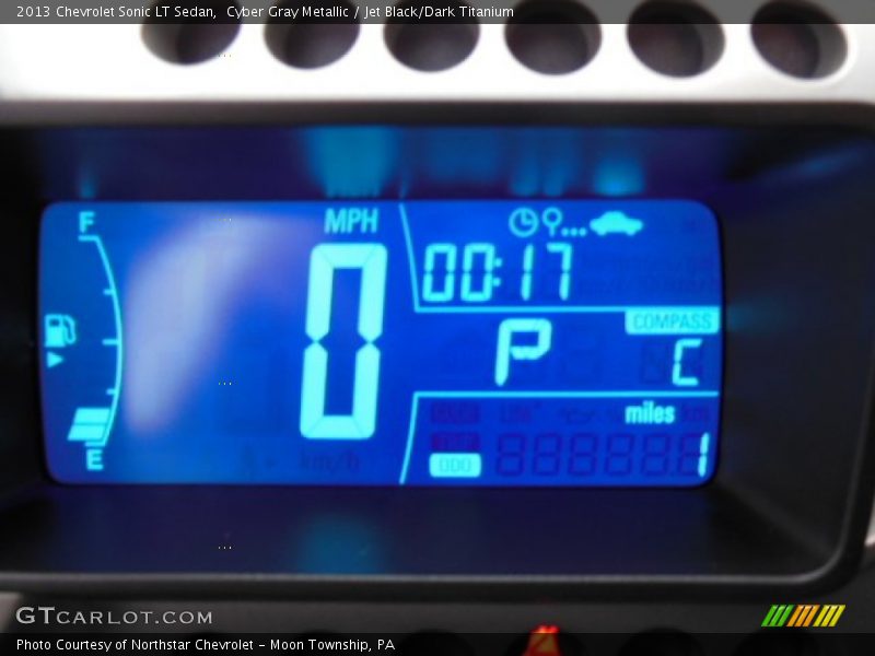 Cyber Gray Metallic / Jet Black/Dark Titanium 2013 Chevrolet Sonic LT Sedan