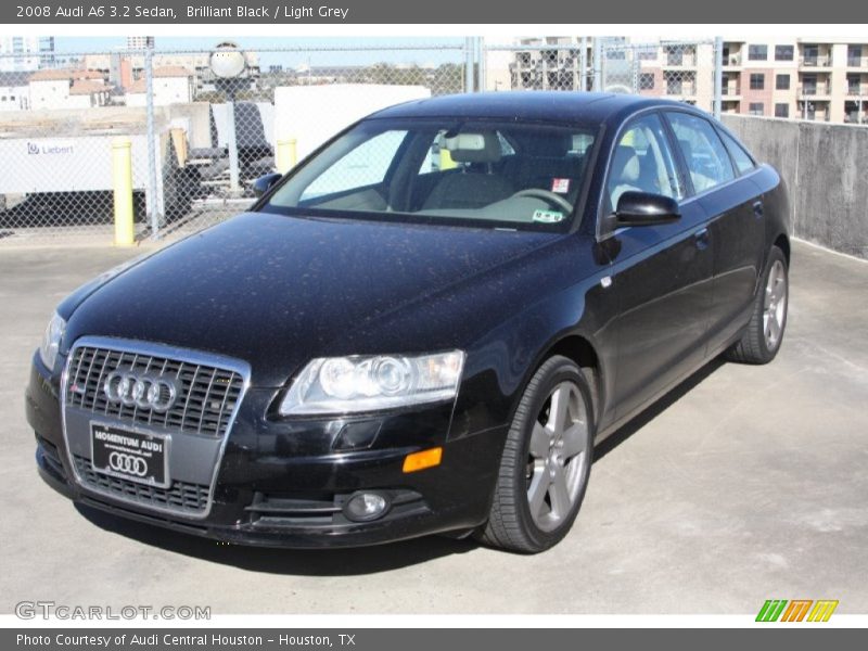 Brilliant Black / Light Grey 2008 Audi A6 3.2 Sedan