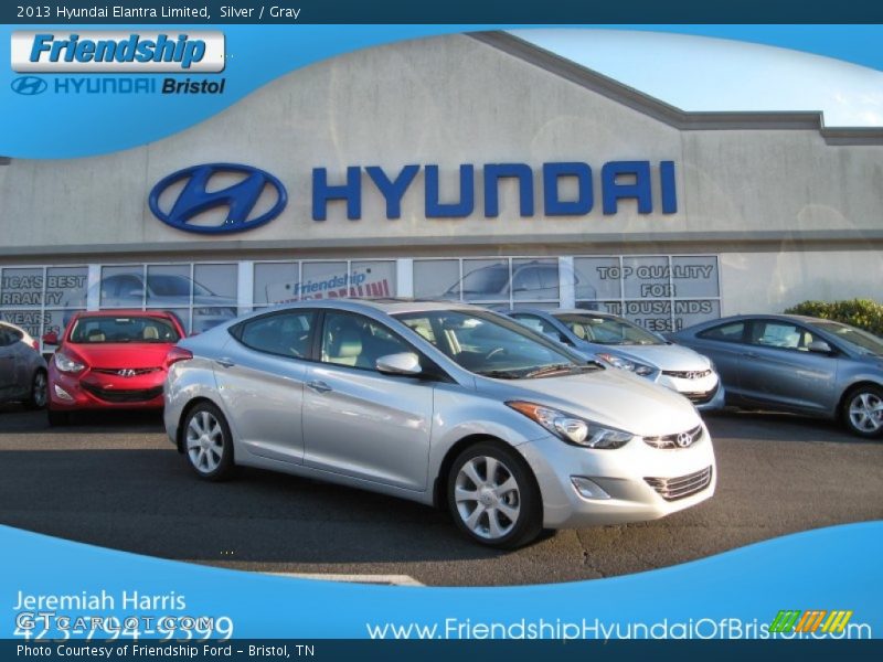 Silver / Gray 2013 Hyundai Elantra Limited