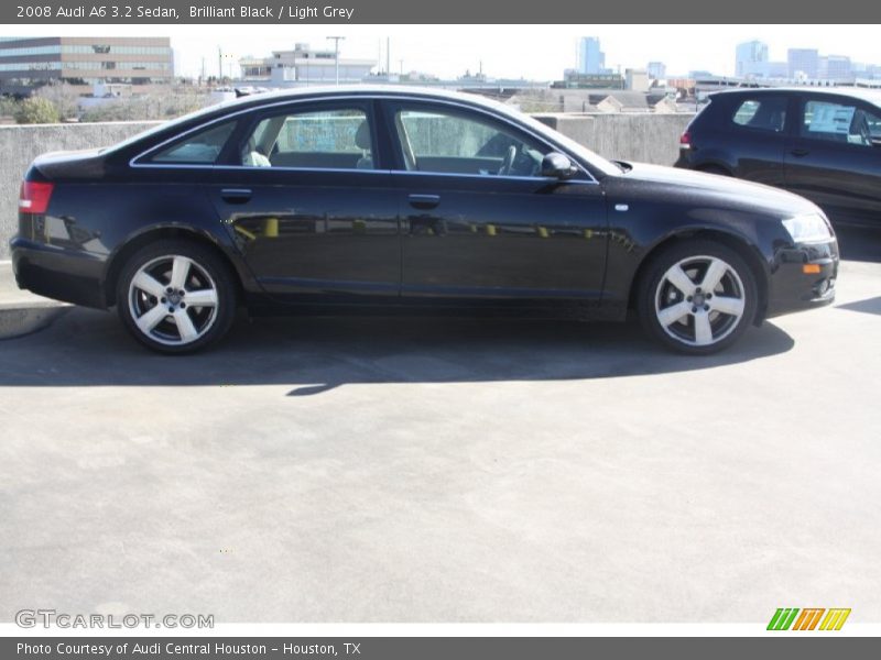 Brilliant Black / Light Grey 2008 Audi A6 3.2 Sedan